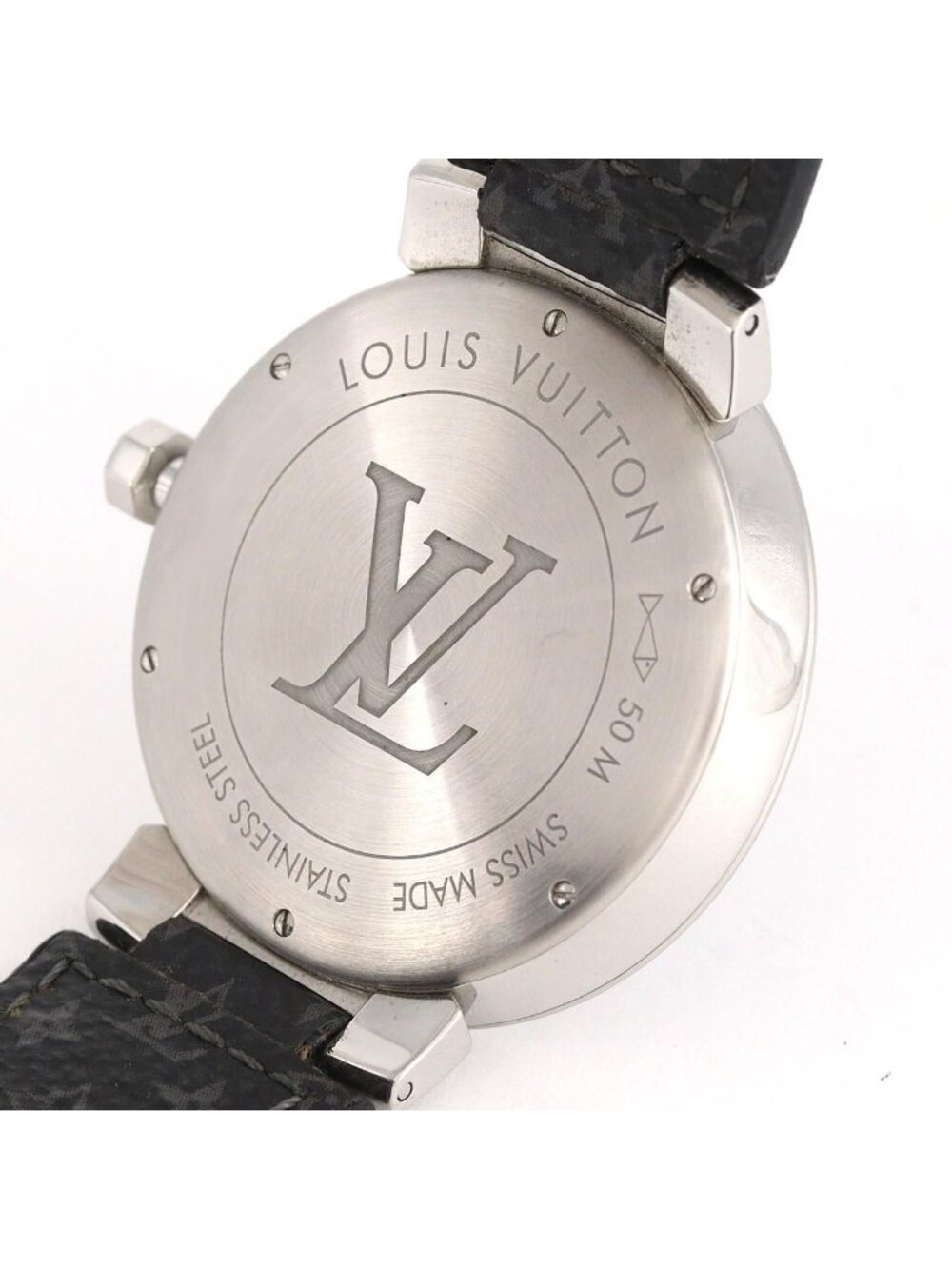 Louis Vuitton Tambour Slim Monogram SS Quartz Watch - Picture 7 of 10